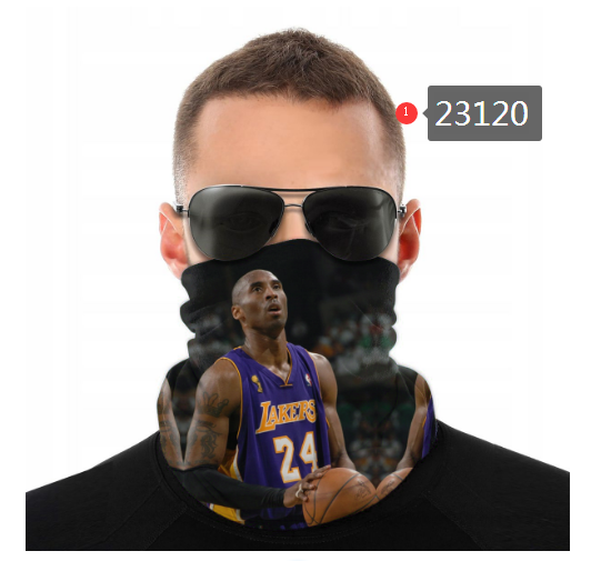 NBA 2021 Los Angeles Lakers #24 kobe bryant 23120 Dust mask with filter->nba dust mask->Sports Accessory